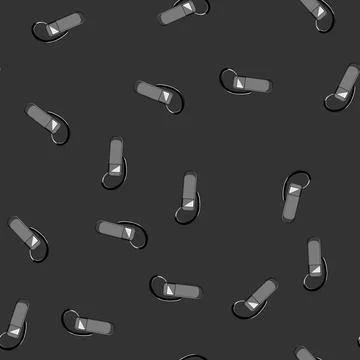 Seamless pattern phone headset audio cartoon vector Illustrazione stock