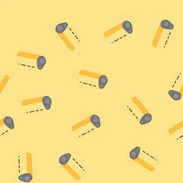 Seamless pattern phone power bank cartoon vector Stock Illustration