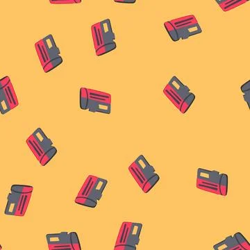 Seamless pattern photos microsd card cartoon vector Stock Illustration