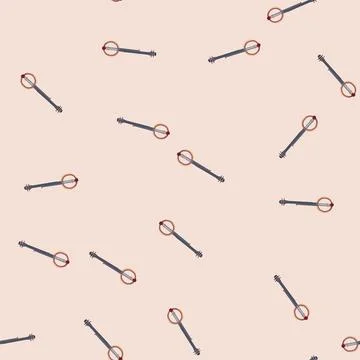 Seamless pattern picking banjo cartoon vector 스톡 일러스트