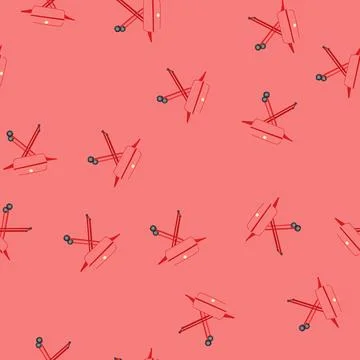Seamless pattern picnic grill bbq cartoon vector Illustrazione stock