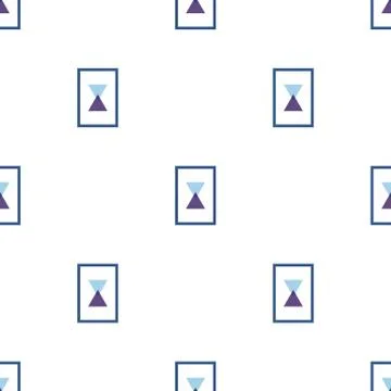 Seamless pattern with picture on white background. Vector illustration Stock Illustration