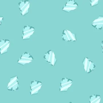 Seamless pattern piece glass broken shard cartoon vector Stock Illustration