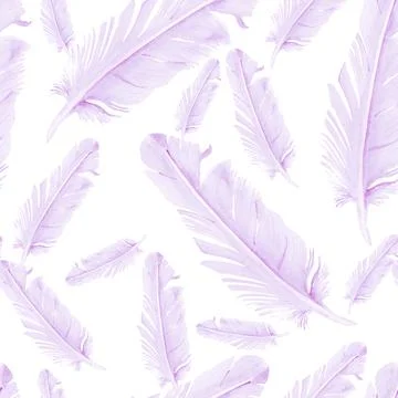 Seamless pattern with pigeon feathers Stock Illustration