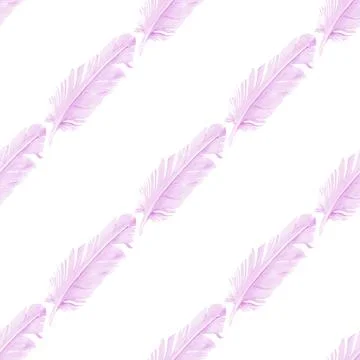 Seamless pattern with pigeon feathers Stock Illustration
