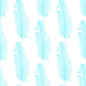 Seamless pattern with pigeon feathers Stock Illustration