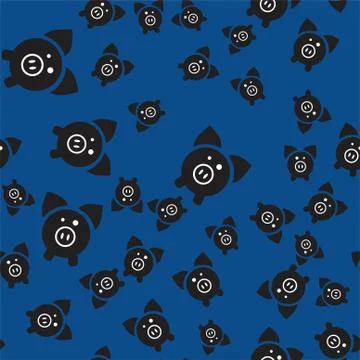 Seamless pattern of pigs. Stock Illustration