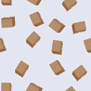 Seamless pattern pile compost bin cartoon vector Stock Illustration