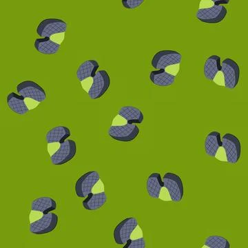 Seamless pattern pillow desk chair cushion cartoon vector Stock Illustration