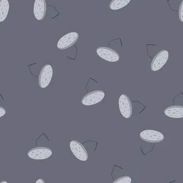 Seamless pattern pin bent nail cartoon vector Stock Illustration