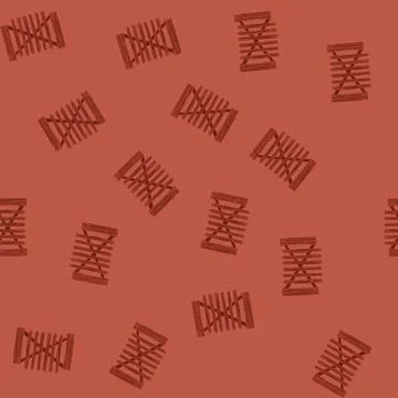 Seamless pattern pine fence wood cartoon vector Stock Illustration