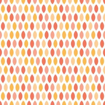 Seamless pattern with pink and orange geometric shapes Stock Illustration