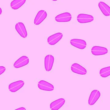 Seamless pattern pink artificial nail showing glittering line design Stock Illustration