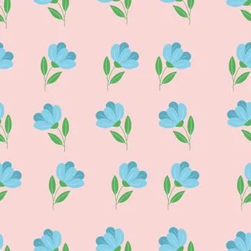 Seamless pattern on a pink background Stock Illustration