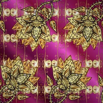 Seamless pattern on pink background. Vector illustration Stock Illustration