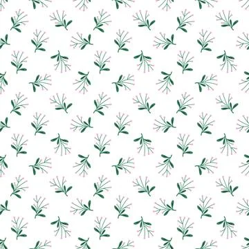 Seamless pattern with pink berries. Cute fresh background. Stock Illustration