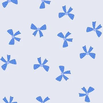 Seamless pattern pink bright bow cartoon vector Illustrazione stock