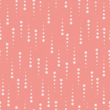 Seamless pattern with pink circles Stock Illustration