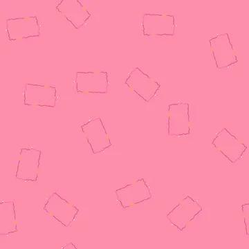 Seamless pattern pink coquette cartoon vector Stock Illustration