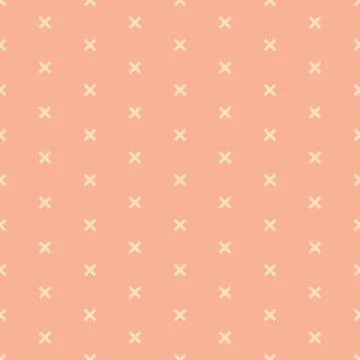 Seamless pattern with pink crosses Stock Illustration