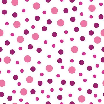 Seamless pattern of pink dots. abstract background Stock Illustration
