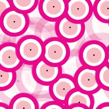 Seamless pattern with pink evil eyes vector Stock Illustration