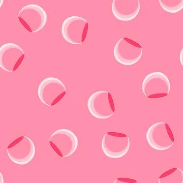 Seamless pattern pink glowing dome creating a protective barrier effect イラスト素材