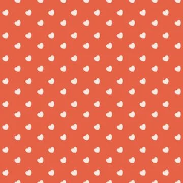 Seamless pattern with pink hearts Stock Illustration