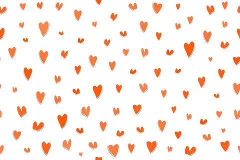 Seamless pattern with pink hearts. Template holiday vector illustration. Design Illustrazione stock