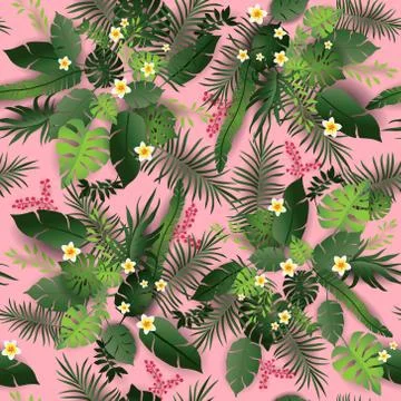 Seamless pattern pink Stock Illustration