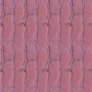 Seamless pattern with pink old bricks Stock Photos