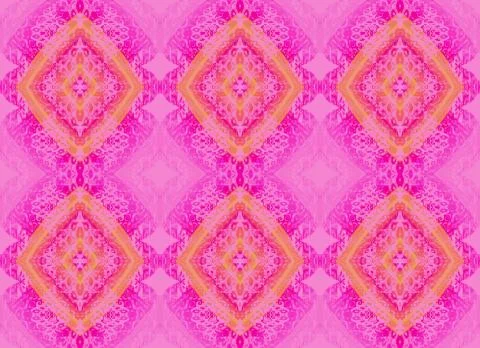 Seamless pattern pink orange Stock Illustration