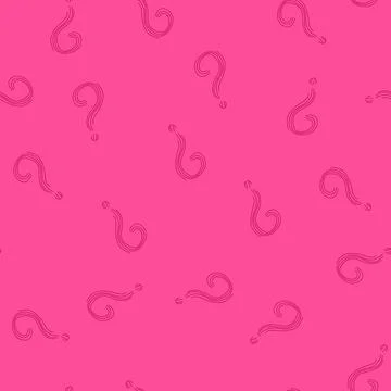Seamless pattern pink question mark symbol asking for answers solution イラスト素材