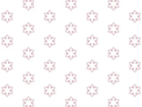 Seamless pattern with pink stars Stock Illustration