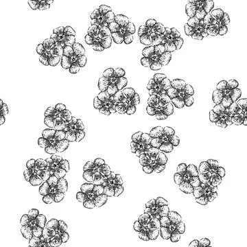 Seamless pattern pink violet sketch hand drawn 스톡 일러스트