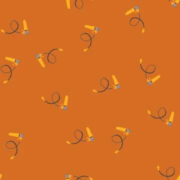 Seamless pattern pipe drain snake cartoon vector イラスト素材