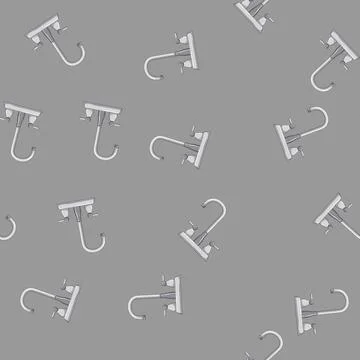 Seamless pattern pipe faucet water cartoon vector Stock Illustration