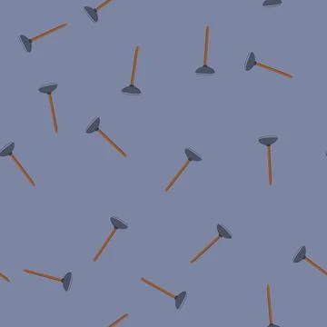 Seamless pattern pipe plunger cartoon vector Stock Illustration