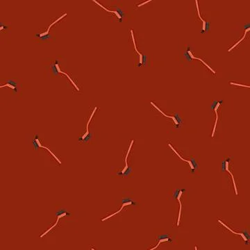 Seamless pattern pipe wire brush cartoon vector Stock Illustration