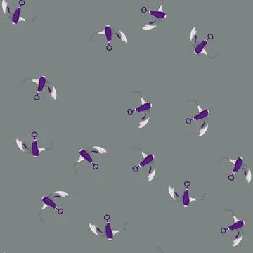 Seamless pattern pistol water gun toy cartoon vector Stock Illustration