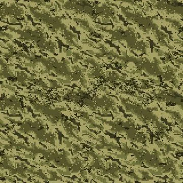 Seamless pattern pixel green camouflage grunge Stock-Illustration