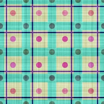 Seamless  pattern   of plaid fabric Stock Illustration