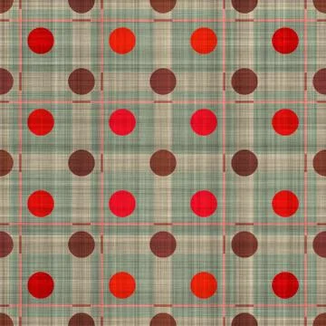 Seamless  pattern   of plaid fabric Stock Illustration
