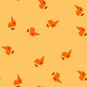 Seamless pattern plaid scarecrow cartoon vector Illustrazione stock