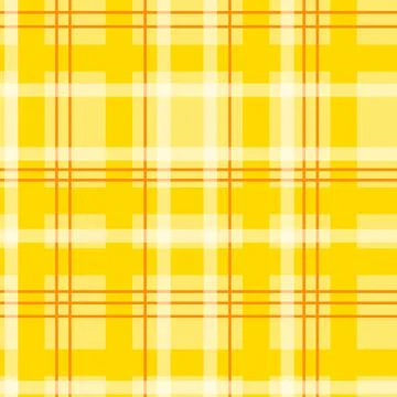 Seamless pattern with plaid tartan lumberjack ornament. Warm yellow orange beige Stock Illustration