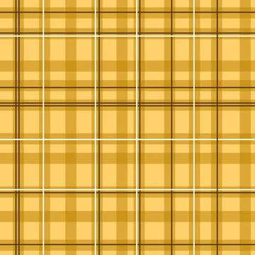 Seamless pattern with plaid tartan lumberjack ornament. Warm yellow orange beige Stock Illustration