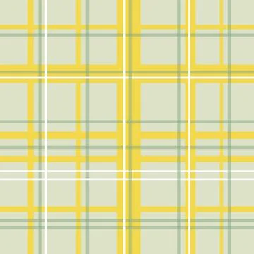 Seamless pattern with plaid tartan lumberjack ornament. Warm yellow orange beige Stock Illustration