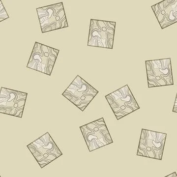 Seamless pattern plain sea topogrphic cartoon vector Illustrazione stock