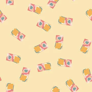 Seamless pattern plan office calendar cartoon vector イラスト素材