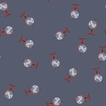 Seamless pattern planet globe cartoon vector Stock Illustration